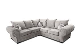 baron chesterfield silver corner sofa