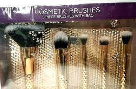 makeup 5 piece brush set cosmetic plus
