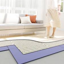 Carpet is suitable for use with underfloor heating, provided that the material of the carpet or underlay does not act as an insulator blocking the heat. Ambient Ufh