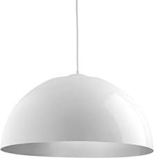 Amazon Com Progress Lighting P5342 3030k9 Dome Led Pendants White Home Improvement
