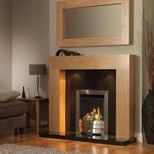 Urban Oak Fire Surround With Downlighters