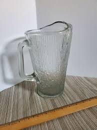 Vintage Heavy Clear Textured Glass