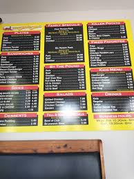 menu at choo choo bar b que ringgold