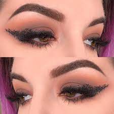 messy winged eyeliner look how to