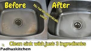 to clean snless steel kitchen sink