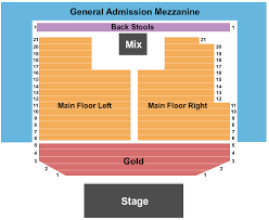 The Van Buren Seating Chart Phoenix