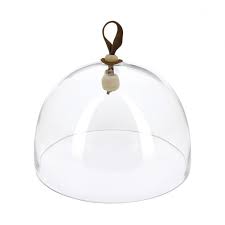 large glass cloche table decoration
