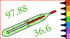 Learning how to draw in steps. Thermometer Coloring Pages How To Draw Thermometer For Kids And Baby Youtube
