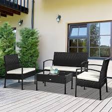 Outdoor Patio Wicker Weave Chairs