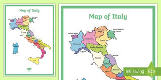 Share any place in map center, ruler for distance measurements, address search, find your location, weather forecast, regions and cities lists with capital and administrative centers are marked; Large Map Of Italy With Regions Display Poster Large Blank Map Of Italy