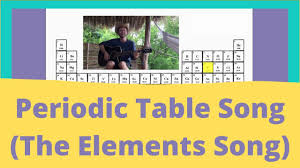 elements song the periodic table song