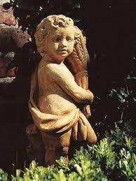 add an aged look to garden ornaments