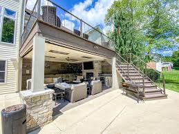 Pool Side Deck Under Deck Living Space