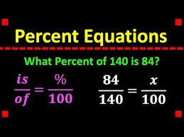 Introduction To Percent Equations