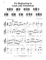 I guess they have earlier in their life been scared off by sheet music notation or maybe they have seen some pianists playing with accuracy but too mechanically for their taste. It S Beginning To Look Like Christmas Sheet Music Meredith Willson Super Easy Piano