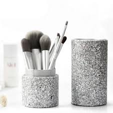 silver foundation makeup brushes set