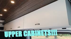 upper cabinets in the van vanlife