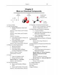 Chapter 6 More On Chemical Compounds