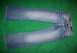 Womens Bke Denim Madison Boot Cut Distressed Jeans Cotton