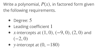 Polynomial P X In Factored Form