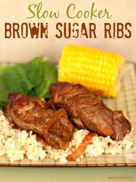 slow cooker brown sugar ribs