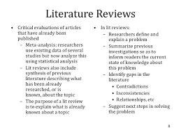 Literature review on financial statements analysis