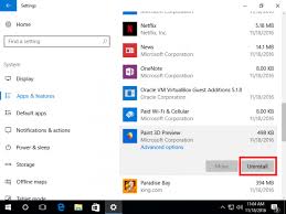 Remove And Uninstall Paint 3d In Windows 10