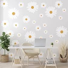 White Flower Wall Stickers