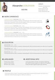 Free Resume Libre Office To Download