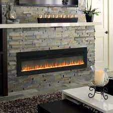 Led Glass Heater Thin Fireplace 70 Inch