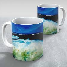 distant sails mug by artist stuart roy