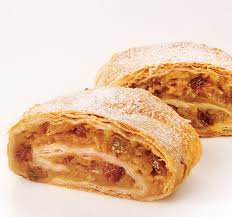 Cut the cored, peeled apples into very thin slices. Athens Foods Viennese Apple Phyllo Strudel Athens Foods