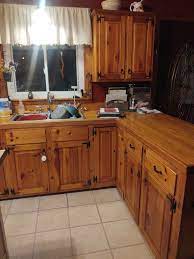 knotty pine kitchen makeover funcycled