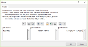 Headers And Footers In A Worksheet Excel