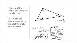 Angle Measures Of A Triangle
