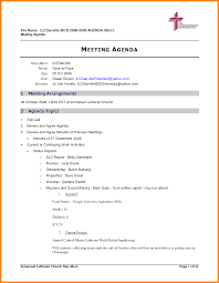 5 Examples Of Agendas For Meetings Format Inta Cf