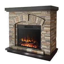 42 Faux Stone Mantel Infrared Electric