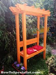 How To Build A Garden Arbor With Bench