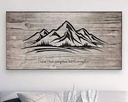 Mountain Wall Art Inspired By Travel