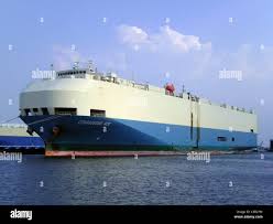 The car carrier Courageous Ace of the Japanese company MOL in the port of  Bremerhaven, Germany Stock Photo - Alamy