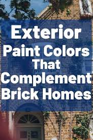 exterior paint colors for brick homes