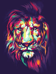 colorful lion head ilration 7933787