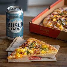 ultimate beer cheese breakfast pizza