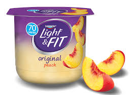 Peach Nonfat Yogurt Light Fit