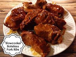slow cooker boneless pork ribs recipe