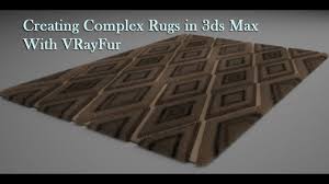 creating rugs with vrayfur you