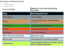 Ion Cleanse Ion Cleanse Foot Bath Color Chart