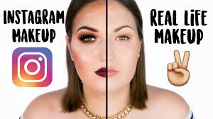 insram vs real life makeup challenge