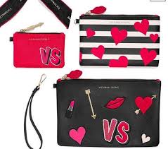 heart pouches cosmetic bags