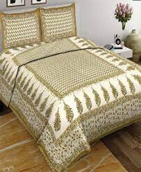 Jaipur Print King Size Double Bed Sheet